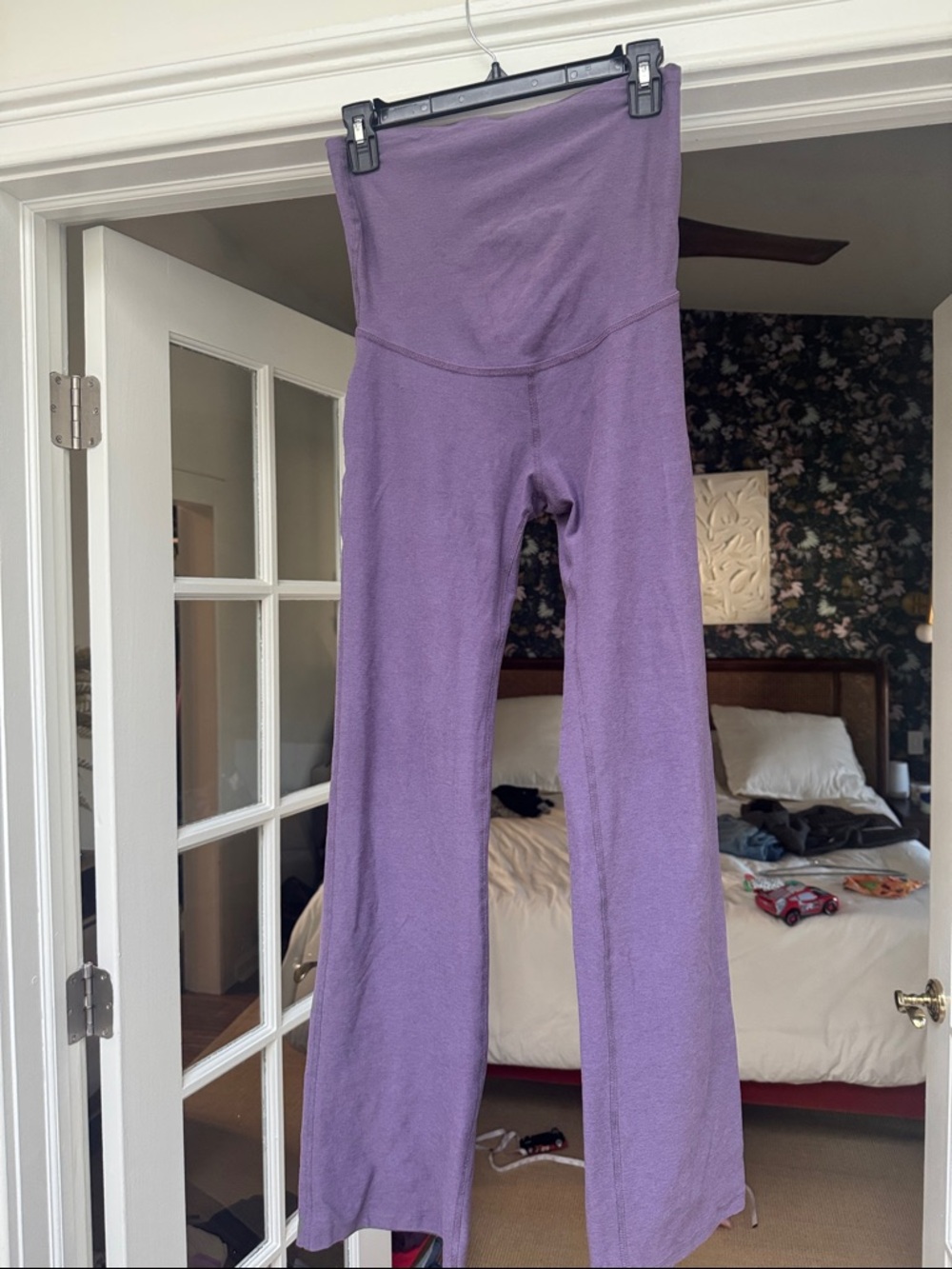 Beyond the Bump/Beyond Yoga Spacedye Maternity Legging - Purple Haze Heather - S